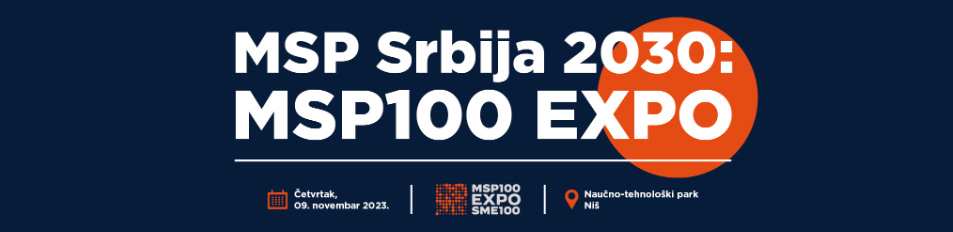 „MSP100“ Expo 2023 Razvoj Ljudi ↔ Razvoj MSP“